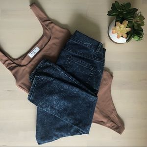 Zara Jegging fitted stretch jeans Sz 04